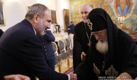 Премьер-министр Пашинян встретился с Католикосом-Патриархом Всея Грузии Илией Вторым