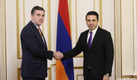 NA President of Armenia Alen Simonyan Receives Minister of Foreign Affairs of Georgia Ilia Darchiashvili
