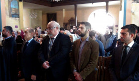 24 апреля, в Тбилиси в церкви Сурб Геворг прошла литургия, посвященная святой памяти жертв Геноцида Армян.