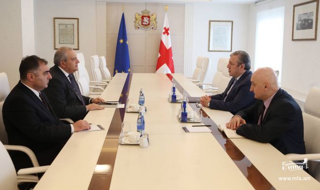 Встреча Посла Рубена Садояна с премьер-министром Грузии Георгием Квирикашвили