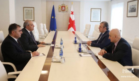 Դեսպան Սադոյանի հանդիպումը Վրաստանի վարչապետ Գիորգի Կվիրիկաշվիլիի հետ