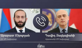 Министр иностранных дел Армении Арарат Мирзоян провел телефонный разговор с министром иностранных дел Грузии Давидом Залкалиани